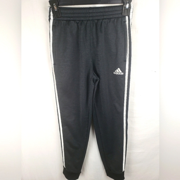 Adidas Kids Black Jogger Pants Sz M 10/12 - Picture 1 of 5